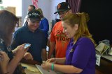 Lemoore Elementary Principal Amy Garcia, Rich Rhoads and Randy Rhoads revisit past lives at initial time capsule viewing in April.